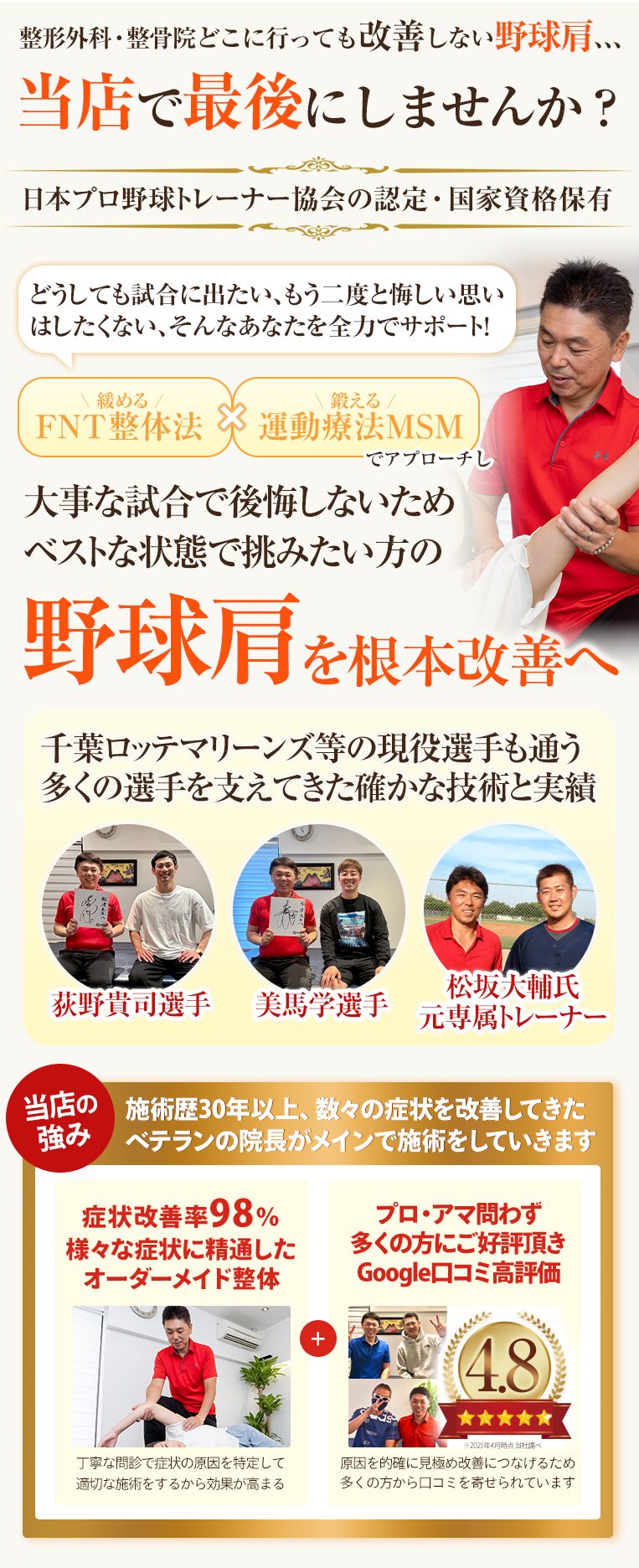 野球肩　ファーストビューSP