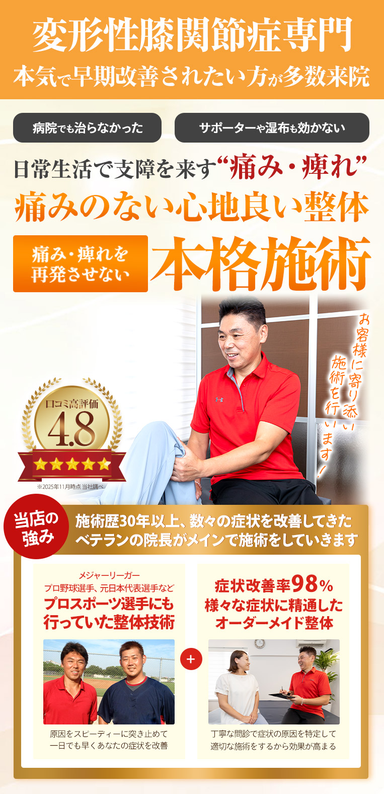 ファーストビュー膝