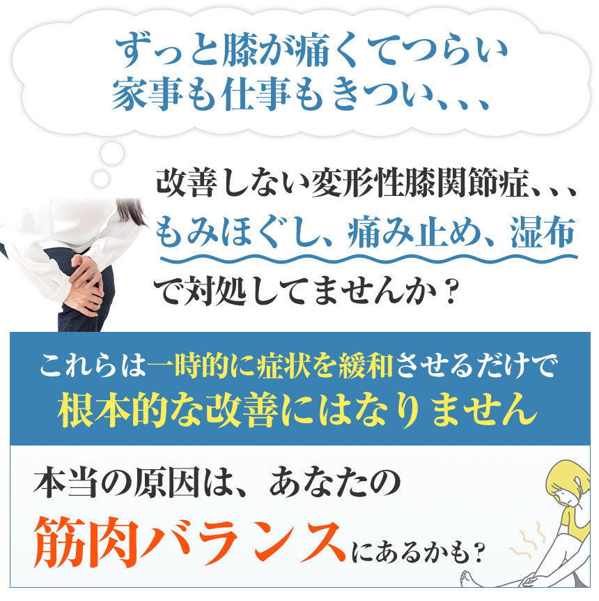 変形性膝関節症　原因