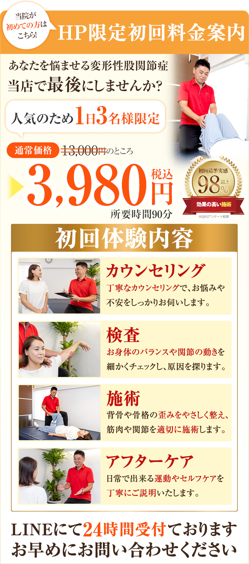 変形性股関節症　オファー