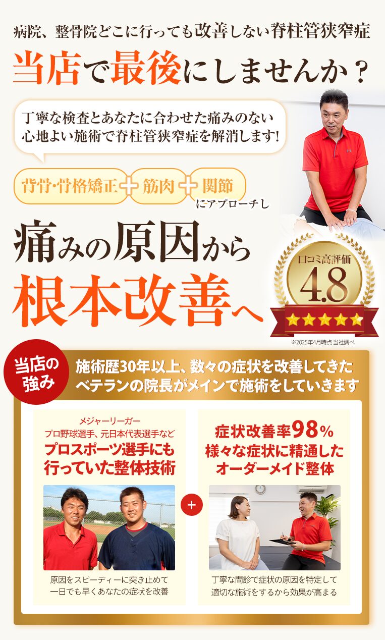 脊柱管狭窄症ファーストビューSP