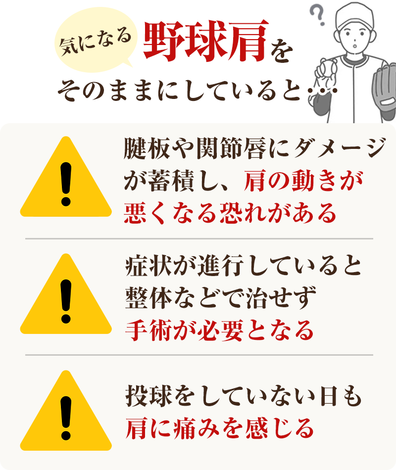 そのまま野球肩
