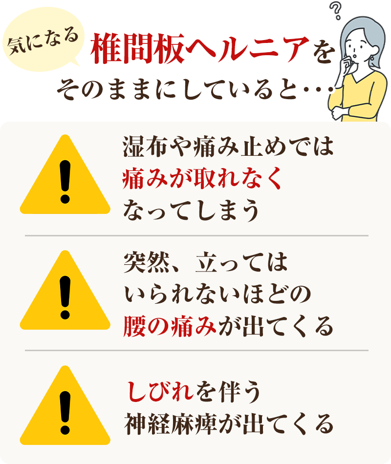 そのまま　椎間板ヘルニア