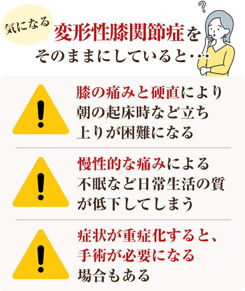 そのまま　変形性膝関節症